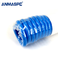 8*5 Pneumatique Pu Tube Pu Polyester Polyuréthane Ressort Bobine Tube Spirale Flexible Pu air Tuyau Tube avec Coupleur Rapide