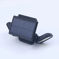 Lampes solaires de sécurité réglables à 3 têtes pour l'extérieur, 74 LED, détecteur de mouvement PIR, lampes murales solaires, projecteur solaire étanche