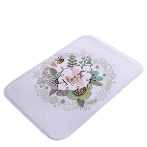 Paillasson rectangulaire en flanelle imprimé lapin de Pâques, tapis antidérapant pour entrée, salle de bain, chambre à coucher - Product Image 5
