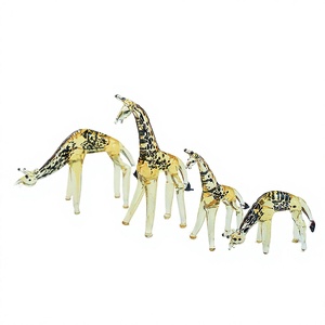 Figura de Jirafa de Cristal de Murano Hecha a Mano por XINDA, Talla S, Modelo XDGG-1, Hecha en Italia para Decoración del Hogar - Product Image 2