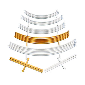 Décor arche d'anneaux <span class=keywords><strong>en</strong></span> <span class=keywords><strong>fer</strong></span> forgé pour mariage, cadre de <span class=keywords><strong>cercle</strong></span> d'arrière-plan avec ballons, détachable, facile à transporter, pour fête, 6 pièces - Product Image 3