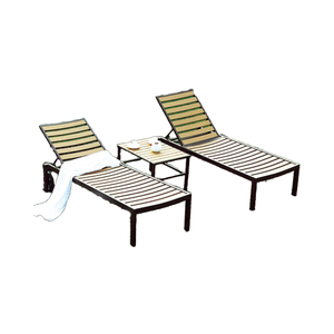 <span class=keywords><strong>Lit</strong></span> <span class=keywords><strong>de</strong></span> soleil d'extérieur moderne en maille respirante à séchage rapide en aluminium avec rotin et métal pour cour, <span class=keywords><strong>jardin</strong></span>, hôtels, patio - Product Image 6