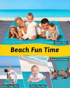 Tapis de plage et de pique-nique portable, surdimensionné, anti-sable, imperméable et anti-UV, avec logo personnalisé, économique - Product Image 3