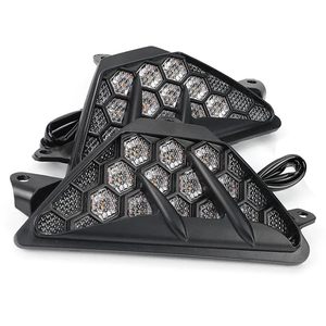 Clignotant triangulaire LED pour Kawasaki Ninja 400 650 ZX4R, ABS noir, étanche, mise à niveau retrofit - Product Image 3