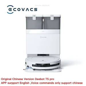 หุ่นยนต์ทำความสะอาดพื้น ECOVACS T50 PRO พร้อมแรงดูดสูง 15800Pa รวมฟังก์ชั่นกวาด ถู ทำความสะอาดในเครื่องเดียว - Product Image 3