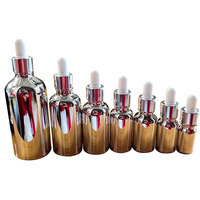 Classique Brun/ambre En Verre dépoli Gouttes D'huile Essentielle Bouteille avec l'épreuve Des Enfants spirale Noir gouttes 10Ml 20ml 30ml 50ml