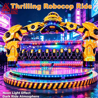 Wahana Robocop 16 Kursi yang Menegangkan, Peralatan Taman Hiburan, Wahana Robot Berputar 360 Derajat untuk Karnaval, Taman Hiburan Luar Ruangan, Dijual
