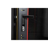 Armoire de serveur Jiasheng 19'' plate, noire et grise, 800 mm x 800 mm, 42U, pour routeur et commutateur télécom, en SPCC NC, avec distribution d'alimentation