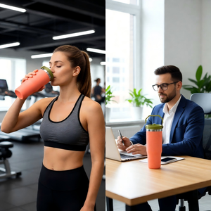 Tumbler Personalizzato <span class=keywords><strong>da</strong></span> 30oz con Cannuccia, Tazza <span class=keywords><strong>da</strong></span> Viaggio in Acciaio Inox a Doppia Parete Isolata Sottovuoto, Bottiglia d'Acqua Sportiva per Regali - Product Image 2