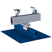 Supports de fixation pour panneaux solaires en aluminium anodisé Yuens, avec clip de verrouillage