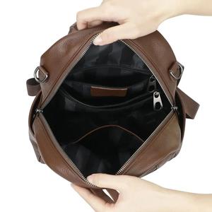 Mochilas de Cuero Genuino AndoBag para Mujer, Mochila de Viaje de Gran Capacidad, Bolso de Hombro Simple y Moderno 2667 - Product Image 4