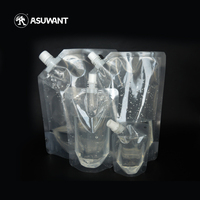 Sac liquide biodégradable de bec supérieur de la Chine/poche de bec/poche claire de bec d'eau debout