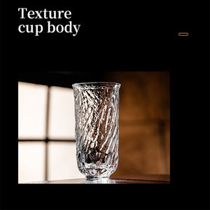 <span class=keywords><strong>Verre</strong></span> à boire en cristal à motif martelé, épaissi, pour jus, latte, eau, cocktails, pour restaurant, bar, maison - Product Image 6