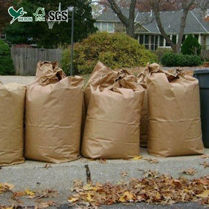 Sac à déchets de cuisine biodégradable à usage unique <span class=keywords><strong>sans</strong></span> poignées 80-450 g/m² en pâte vierge Kraft conforme à la norme ASTM D6400 <span class=keywords><strong>sans</strong></span> plastique - Product Image 2