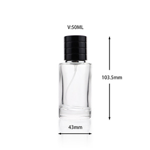 Color azul degradado Hombres Parfum vacío Botol 30ml 1oz Cilindro Colonia Atomizador Botellas de perfume de vidrio en aerosol redondo - Product Image 6