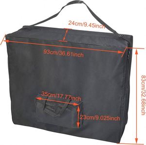 Échantillon gratuit de tables de massage universelles noires professionnelles, directement de l'usine : sac de transport à une poche. - Product Image 2