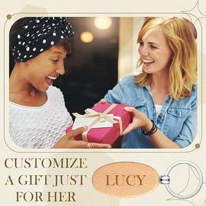 Offre Spéciale : Porte-clés <span class=keywords><strong>en</strong></span> Bois DIY, Étiquettes Vides Polies avec Anneaux, Logo Gravé au Laser, Prêts pour la Vente <span class=keywords><strong>en</strong></span> Gros et Cadeaux Promotionnels - Product Image 6