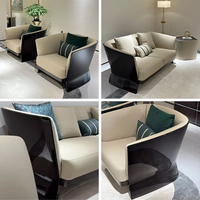 Canapé inclinable en cuir synthétique de haute qualité pour appartement et chambre d'hôtes, canapé-lit sectionnel moderne avec éponge haute densité