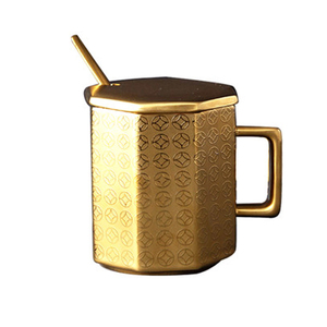 Taza de Café de Porcelana Blanca de Alta Calidad, 24k, Heraeus Alemania, con Logotipo Personalizado en Oro Real, Regalo Empresarial Personalizado - Product Image 6