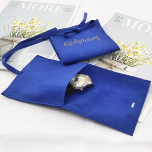 Bolsa de Joyería Personalizada con Logotipo y Divisor, Bolsa de Joyería de Lujo, Bolsas de Joyería de Terciopelo Personalizadas, Bolsa de Regalo con Lazo de Terciopelo - Product Image 5