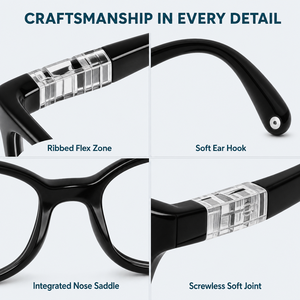 Gafas con Receta para Niños, Anti Luz Azul, <span class=keywords><strong>Lentes</strong></span> Ligeras <span class=keywords><strong>de</strong></span> PC, Montura Cuadrada <span class=keywords><strong>de</strong></span> Aro Completo para Uso Diario - Product Image 3