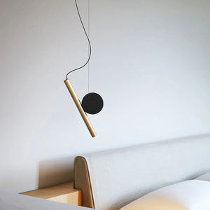 Designer-Pendelleuchte „Black Luxury“ für Zuhause – Minimalistische, nordische, moderne LED-Kleinleuchte für Hotels und Nachttische - Product Image 5