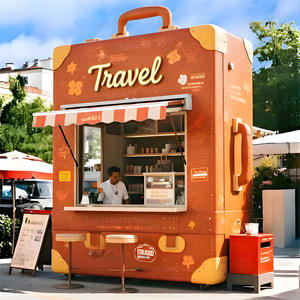 Simulación gigante 3M 4M 5M 6M camión de comida con conveniente móvil comedor coche pabellón equipaje forma caja venta en móvil comedor Coche - Product Image 3