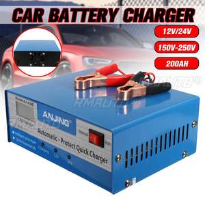 Chargeur de batterie de voiture Autoleader compatible avec les batteries au plomb 12V/24V à prise US, cinq modes de charge PWM, méthode de réparation numérique - Product Image 3