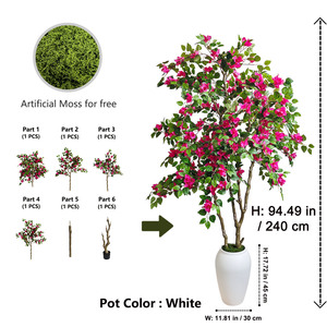 <span class=keywords><strong>Arbre</strong></span> artificiel de bougainvillier de haute qualité en gros, <span class=keywords><strong>arbre</strong></span> à fleurs artificiel en pot pour la décoration intérieure et extérieure de mariages, hôtels et maisons - Product Image 4
