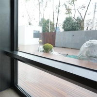 Ventanas de Aluminio con Aislamiento Térmico y Diseño de Soldadura sin Costuras de Alta Gama Personalizadas, con Sensor de Lluvia para Balcón