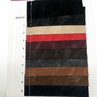 Faux cuir OEM extensible dans les 4 sens Cuir brossé mat Tissu en faux cuir PU pour pantalon Haute élasticité Confort