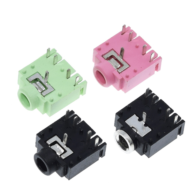 PJ-307 PJ307 3.5mm Stereo Jack Socket Audio Jack Connector PCB 3F07