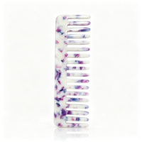 Peigne rectangulaire antistatique en acétate de cellulose, durable, à dents larges, brosse à cheveux de poche en acétate