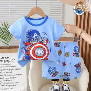 Combinaisons d'é<span class=keywords><strong>t</strong></span>é à manches courtes pour enfants, garçons et filles, ensembles de <span class=keywords><strong>t</strong></span>-shirts et shorts pour bébés, vêtements d'é<span class=keywords><strong>t</strong></span>é pour enfants pour garçons - Product Image 6