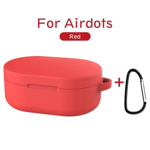 Para Redmi <span class=keywords><strong>Airdots</strong></span> caso cubierta de silicona caso para <span class=keywords><strong>Xiaomi</strong></span> Redmi <span class=keywords><strong>Airdots</strong></span> aire puntos TWS versión juvenil con Anti-Perdida gancho - Product Image 5