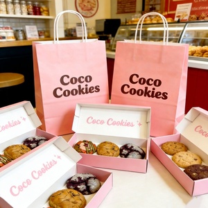 Scatola pieghevole gialla personalizzata sicura per alimenti stampa resistente OEM design scatola regalo per biscotti caffè prem - Product Image 4