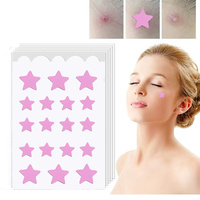 126 pièces hydrocolloïde bouton Patch étanche dessin animé rond et étoile forme taches bouton traitement correcteur patchs couverture Patch