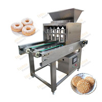 Machine automatique à rose, épandage et revêtement supérieur pour sésame, appareil d'épandage à donut, sucre en poudre, arrosage