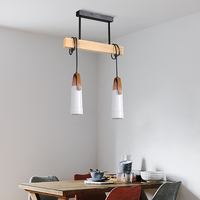 SkyCam lustre en céramique en bois Villa Duplex escalier lustre moderne lampe élégante salon lampe suspendue E27