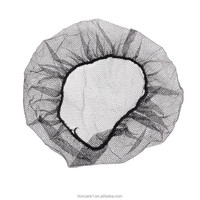 Bonnet en nylon respirant jetable, filet à cheveux en maille hautement élastique pour le service alimentaire et la cuisine