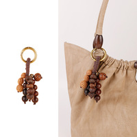 Fanmu Fruit Schelp Rammelaar Natuurlijke Fruit Schelp Handgeslingerde Fruit Tas Hangertje Sleutelhanger Fabriek Groothandel Maatwerk