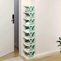 Hersteller Großhandel Schuh regal Lagerung Organizer Einfache Installation Mehr schicht iges Design Kunststoff Schuhs chrank