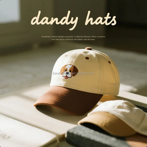 Lettre personnalisée initiale bébé infantile casquette de Baseball chapeau <span class=keywords><strong>cadeau</strong></span> enfant en bas âge enfants chien chapeaux - Product Image 4