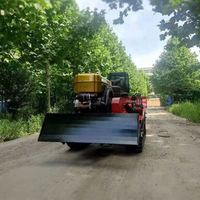 Motoculteur rotatif sur chenilles avec moteur diesel refroidi par eau de 25 CV, les petits tracteurs agricoles se vendent bien, approvisionnement en usine