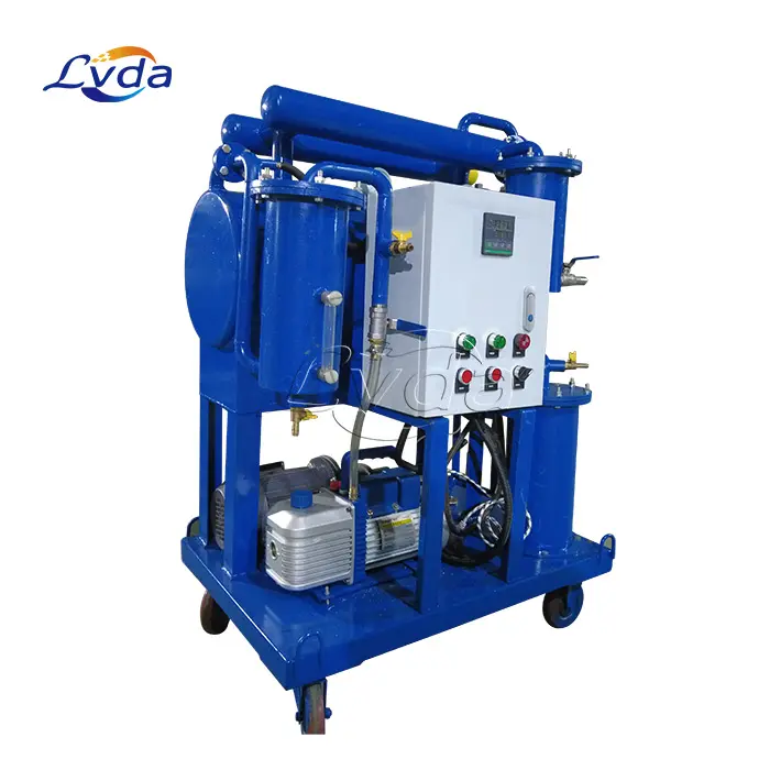 Purificador de decoloración de aceite de turbina de deshidratación al vacío de alta precisión de gran flujo