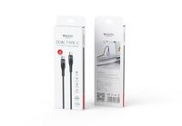 CA156 Yesido CA156 kabel Data pengisian cepat, kabel Data pengisian cepat tipe-c kepang nilon logam campuran aluminium 1.2Meter 60W