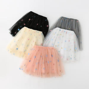 OA 60 Días OEM ODM OBM Vestido Tutú para Niña con Bordado de Estrellas, Falda Tutú para Niñas, Nuevo Diseño, Falda de Niña de las Flores, Falda Tutú para Niñas - Product Image 1