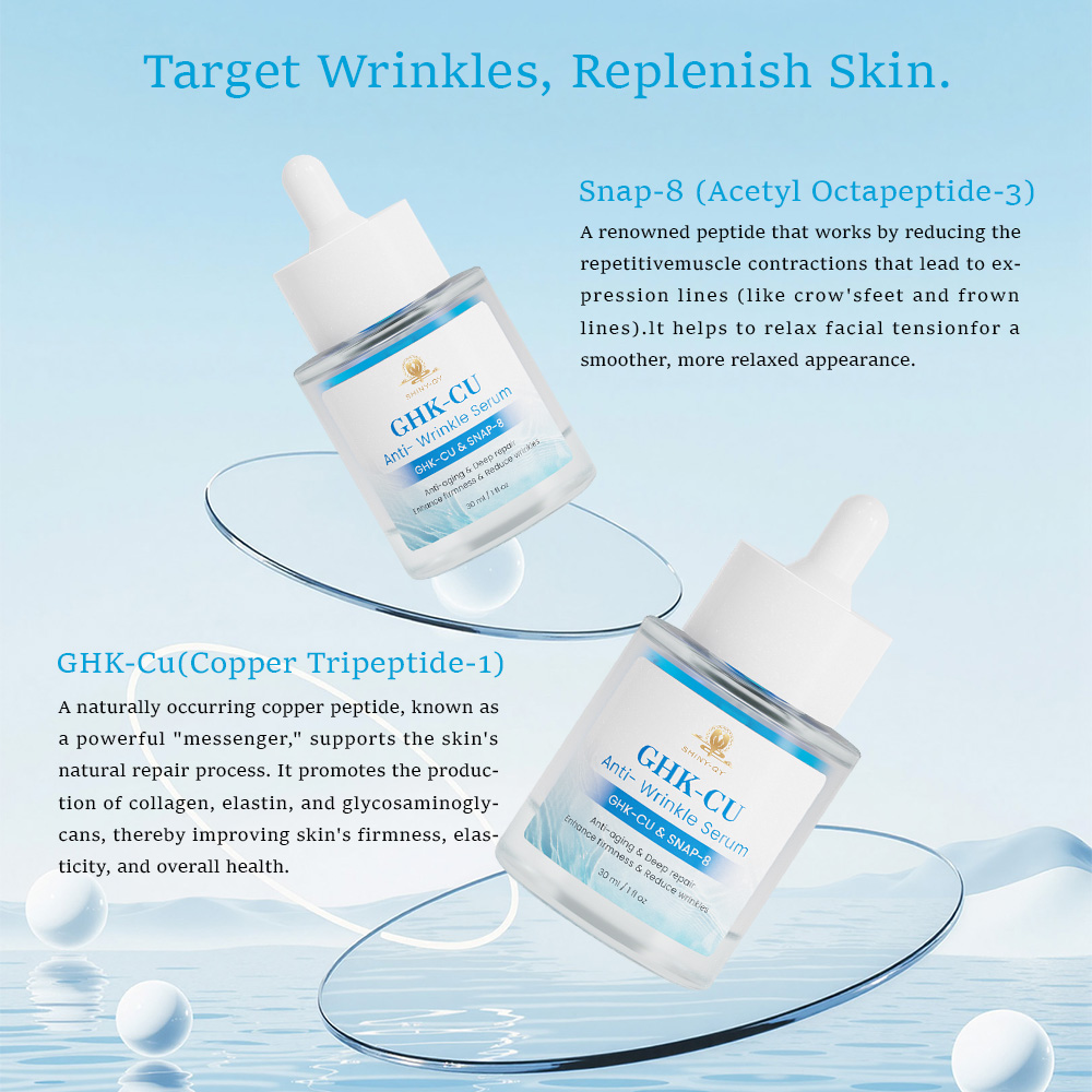 does ghk cu help with wrinkles ✨ Turn Back Time with GHK-CU Peptides ✨ Meet one of the most powerful  anti-aging peptides in skincare — GHK-CU. This advanced peptide helps to: —  Tighten and firm loose skin — main image 1
