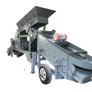 Thiết kế tốt Hammer Mill Máy Nghiền kim loại Shredder Máy Nghiền búa diesel với rung Feeder