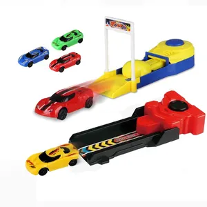 ईपीटी $1 डॉलर प्रमोशन खिलौने ट्रैक रेसर कार रेसिंग खिलौने सेट मिश्रित स्पोर्ट्स रेसर खिलौना कार लॉन्चर के साथ